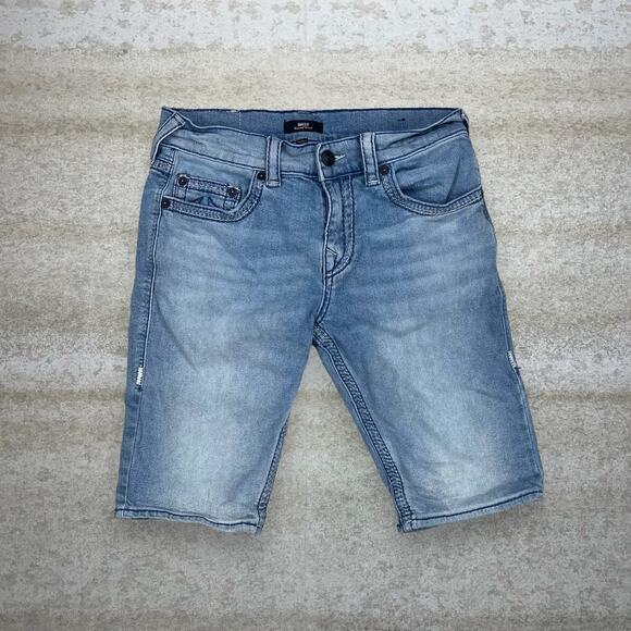 Vintage Skater Jeans Shorts True Religion Light Wash Denim Rap Rocco Style Y2K - Picture 2 of 4